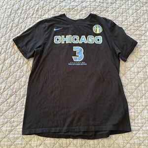 Nike Chicago Sky #3 Parker WNBA Explorer Edition Black T-Shirt Mens L